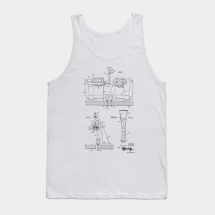 Apparatus for Applying a Getter Material Vintage Patent Drawing Tank Top